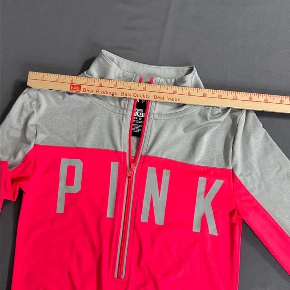 Victoria's Secret Pink and Gray Half-Zip Pullover - Picture 7 of 8